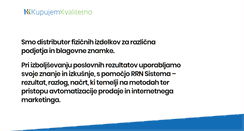 Desktop Screenshot of kupujem-kvalitetno.com